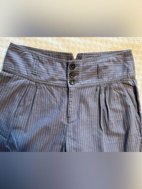 Sundance Blue-Grey Pinstripe Waistband Detail